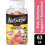Airborne Kids Immune Support Gummies, Assorted Fruit, thumbnail image 1 of 7
