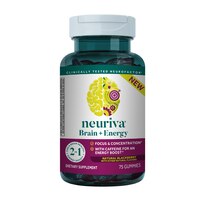 Neuriva Brain + Energy Gummies , Blackberry, 75 CT