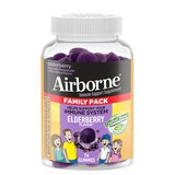 Airborne Immune Support Gummies, Elderberry, 74 CT Family Pack, thumbnail image 1 of 4