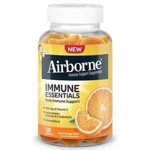 AIRBORNE Immune Essentials Gummies, Zesty Orange Flavor, 132 Ct , CVS