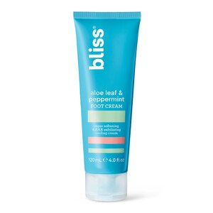 Bliss Aloe Leaf & Peppermint Foot Cream: Super Softening & AHA Exfoliating Cooling Cream - 4 Oz , CVS