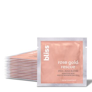 Bliss Rose Gold Rescue Sensitive Skin Gentle Resurfacing Peel, 15CT