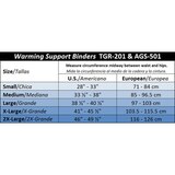 ITA-MED Angora Warming Support Binder White, thumbnail image 4 of 4