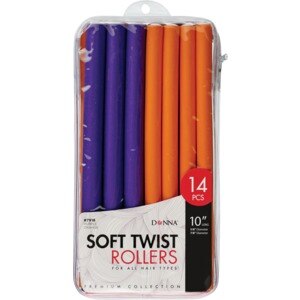 Donna Soft Twist Hair Rollers, 14 CT