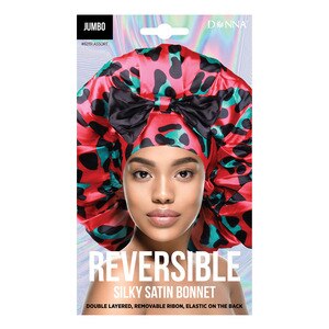 Donna Reversible Silky Satin Jumbo Bonnet