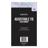 Donna Adjustable Tie Satin Bonnet, L/XL, thumbnail image 2 of 3