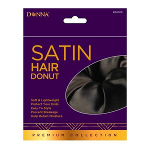 Donna Silky Satin Covered Hair Donut