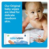 WaterWipes Plastic-Free Original Baby Wipes, 99.9% Water Based, Unscented, Sensitive Skin, thumbnail image 4 of 9