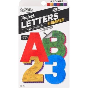 Art Skills Quick Letter Pads Sparkle - 216 Ct , CVS