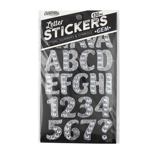 Reviews for ArtSkills 1.25 in. Silver Glitter and Gem Alphabet Letter  Stickers for Crafts (72-Pieces)