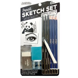 44-Piece Drawing & Sketching Art Set with 4 Sketch Pads - Graphite, Charcoal  Pencils & Sticks, 44-Piece Drawing Set - Harris Teeter