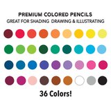 ArtSkills Premium Colored Pencils, 36 ct, thumbnail image 3 of 4