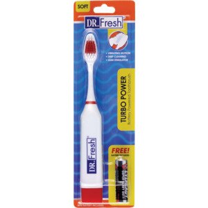 Dr. Fresh Velocity Turbo Power Battery Powered Toothbrush, Battery Included , CVS