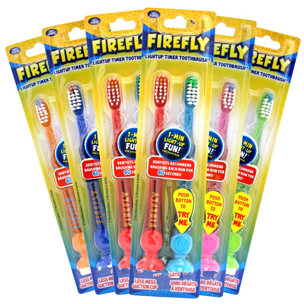 firefly toothbrush light up by itself