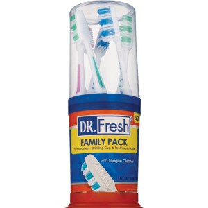 Dr. Fresh Velocity Family Pack, 5 Toothbrushes Plus Drinking Cup & Toothbrush Holder - 5 Ct , CVS