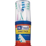 Dr. Fresh Velocity Family Pack, 5 Toothbrushes Plus Drinking Cup & Toothbrush Holder, thumbnail image 1 of 3