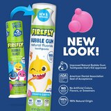 Firefly Kids' Anti-Cavity Natural Fluoride Toothpaste, Baby Shark, Bubble Gum Flavor, ADA Accepted, 4.2 OZ, thumbnail image 3 of 9