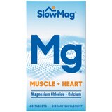 SlowMag Mg Muscle + Heart, Magnesium Chloride + Calcium Tablets, 60 CT, thumbnail image 2 of 8