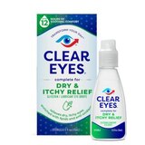 Clear Eyes Advanced Dry & Itchy Relief Eye Drops, 0.5 fl oz, thumbnail image 1 of 5
