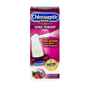  Chloraseptic Max Sore Throat Spray Wild Berries 