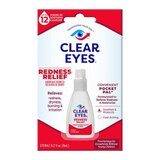Clear Eyes Redness Relief Lubricant Eye Drops, 0.5 fl oz, thumbnail image 1 of 5
