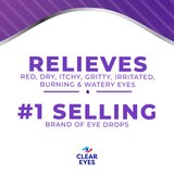 Clear Eyes Complete Symptom Relief Eye Drops, 0.5 fl oz, thumbnail image 2 of 7