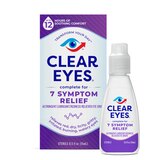Clear Eyes Complete Symptom Relief Eye Drops, 0.5 fl oz, thumbnail image 4 of 7
