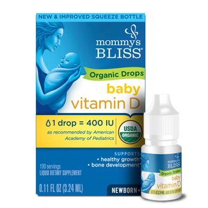 Mommy's Bliss Organic Baby Vitamin D Drops, 0.11 FL OZ