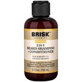 Brisk Grooming 2-in-1 Beard Shampoo & Conditioner, Citrus, 5.1 OZ, thumbnail image 1 of 2
