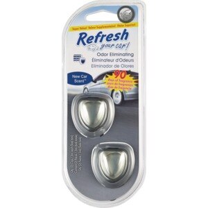 Refresh Your Car! Refresh Your Car Odor Eliminating Mini Diffuser, New Car Scent, 2 Ct , CVS
