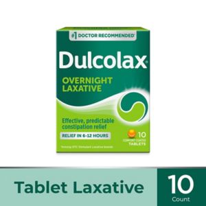 Dulcolax Stimulant Laxative Tablets, Overnight Relief, 10 Ct , CVS