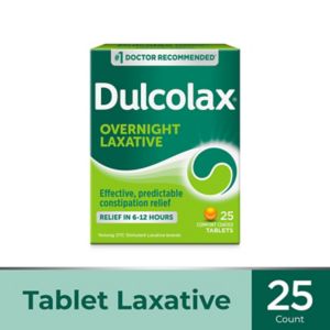 Dulcolax Stimulant Laxative Tablets, Overnight Relief, 25 Ct , CVS