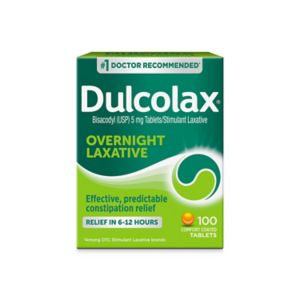 Dulcolax Stimulant Laxative Tablets, Overnight Relief, 100 Ct , CVS