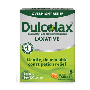 Dulcolax Laxative Tablets For Overnight Relief, 8 Ct - 6 Ct , CVS