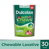 Dulcolax Soft Chews Laxative, Mixed Berry, 30 CT, thumbnail image 1 of 9