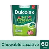 Dulcolax Soft Chews Laxative Constipation Relief, 60 CT, thumbnail image 1 of 9