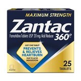 Zantac 360 Maximum Strength Heartburn Prevention and Relief Tablets, thumbnail image 1 of 9