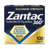 Zantac 360 Maximum Strength Heartburn Prevention and Relief Tablets, thumbnail image 1 of 10