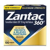 Zantac 360 Maximum Strength Heartburn Prevention and Relief Tablets, thumbnail image 2 of 10