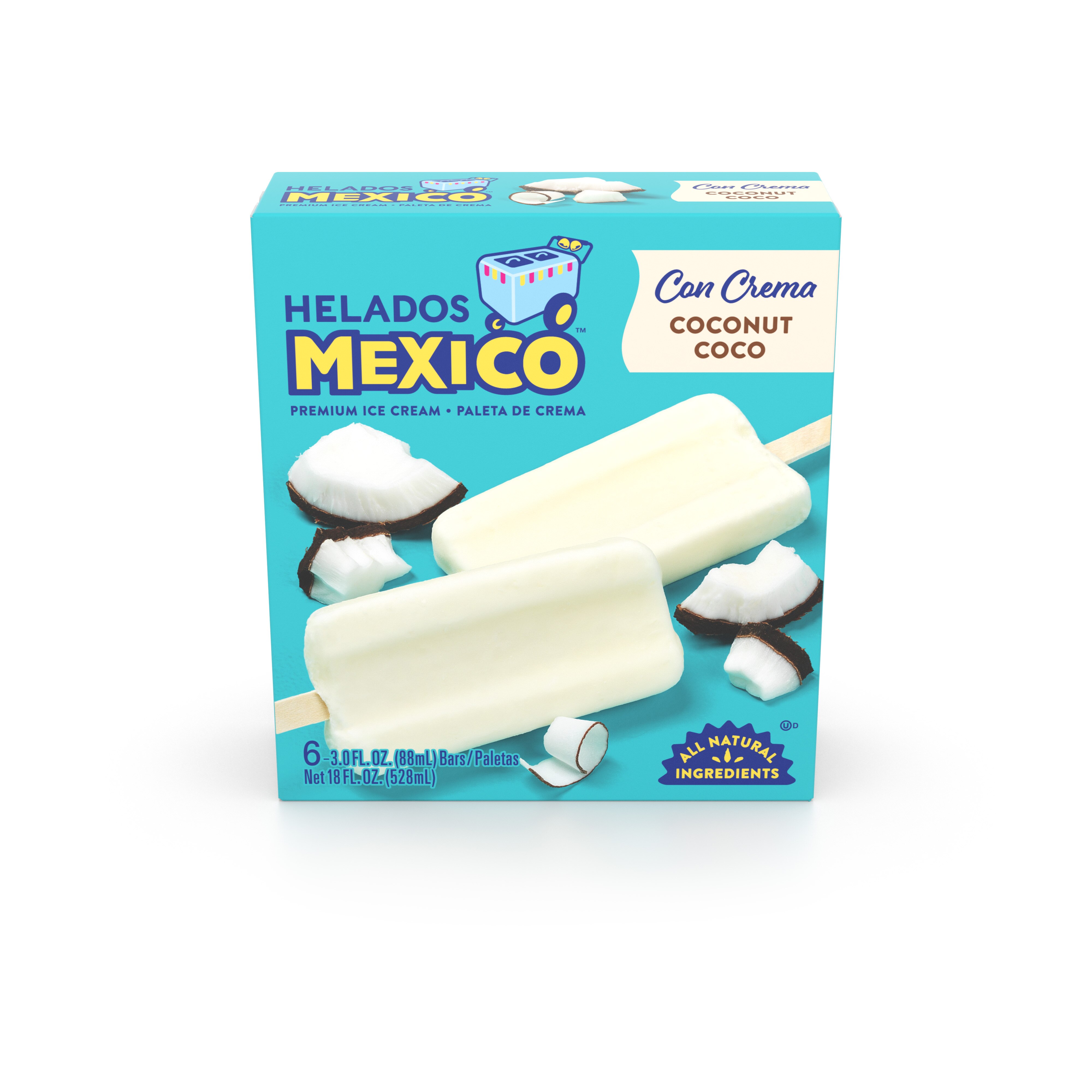 Helados Mexico Coconut Cream Paletas, 6 Ct, 18 Oz - 6 Oz , CVS