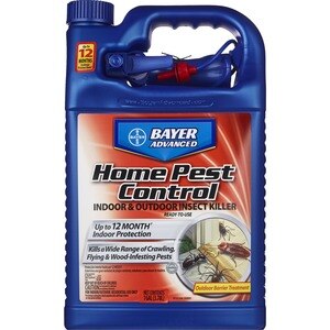 Bayer Advanced Home Pest Control - Producto para matar insectos de interiores y exteriores, 1 gal