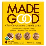 Made Good Chocolate Banana Granola Minis, 4 ct, 3.4 oz, thumbnail image 1 of 3