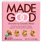 Made Good Strawberry Granola Minis, 4 ct, 3.4 oz, thumbnail image 1 of 4