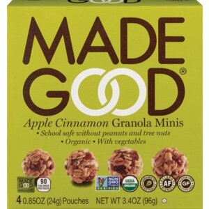 Made Good MadeGood Granola Mini Pillow Pack 3.4 Oz-Apple Cinnamon - 0.85 Oz , CVS