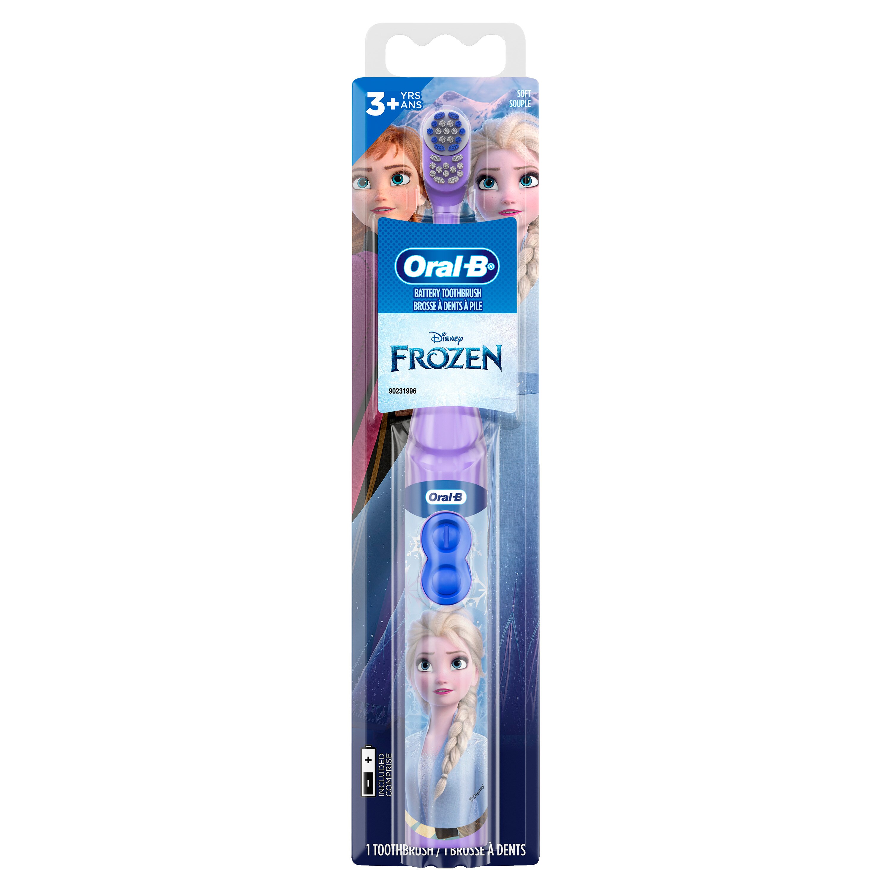  Oral-B Cabezales de cepillo de repuesto extra suaves para niños  con Frozen de Disney, 2 unidades, niños de 3 años en adelante : Salud y  Hogar