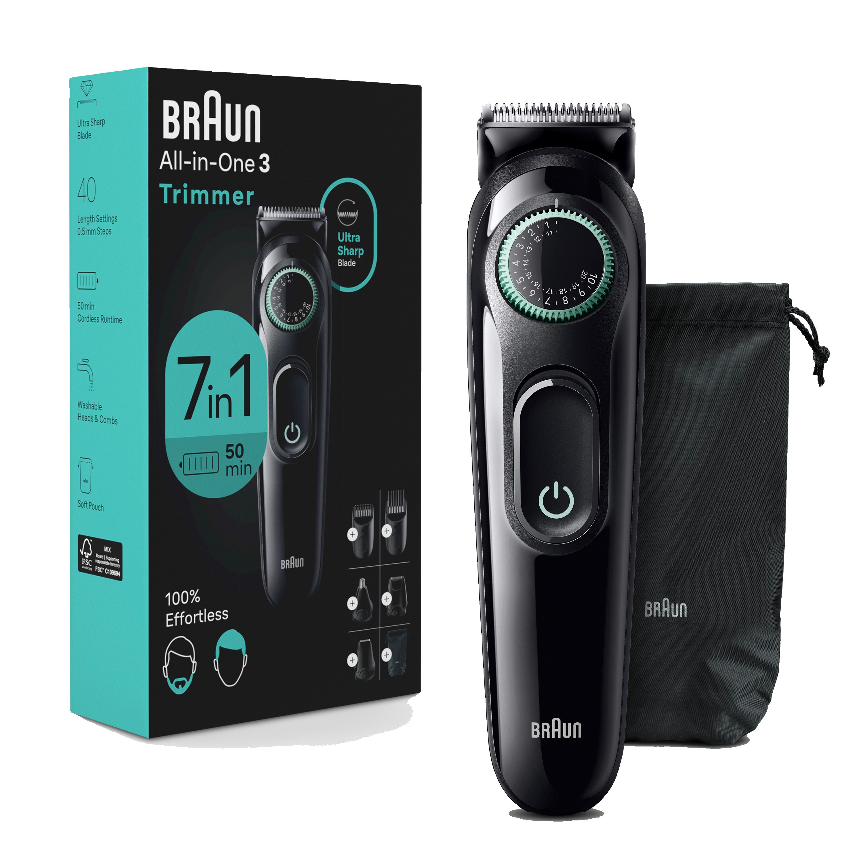 Braun Series 3 Rechargeable All-in-1 Trimmer