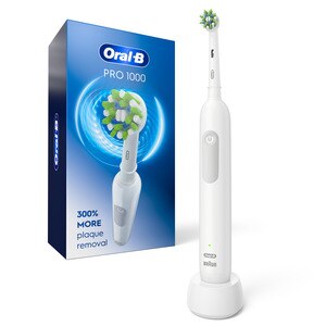 klep Pikken Lastig Oral-B PRO 1000 CrossAction Electric Toothbrush, White, Powered by Braun,  1/Pack - CVS Pharmacy