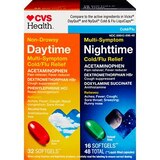CVS Health Day + Nighttime Multi-Symptom Cold + Flu Relief Softgels Combo Pack, 48 CT, thumbnail image 1 of 3