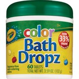 Crayola Color Bath Dropz, 60 Tablets, thumbnail image 1 of 2
