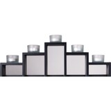 Wayland Square 6-Piece Tiered Wood Votive Holder, thumbnail image 2 of 2